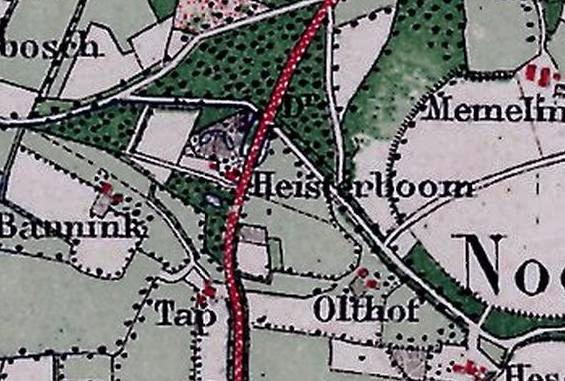 1886 HeisterboomTop. Mil. Kaart W.W.W.